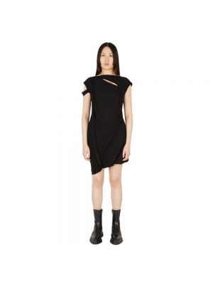 Dzianinowa sukienka mini Helmut Lang czarna