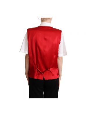Chaleco de traje Dolce & Gabbana rojo