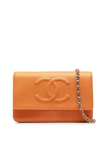 Collier Chanel Pre-owned orange