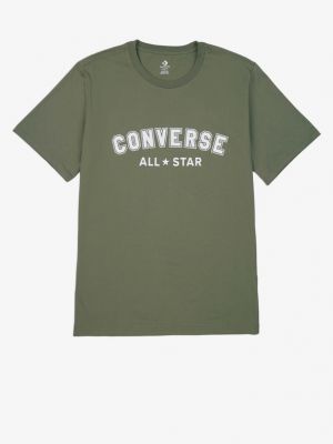 Csillag mintás póló Converse zöld