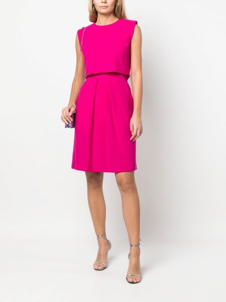 Šaty bez rukávů Christian Dior růžové