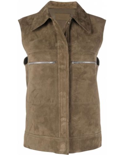 Montert vest Lemaire brun