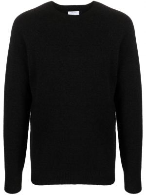 Вълнен пуловер Sunspel черно