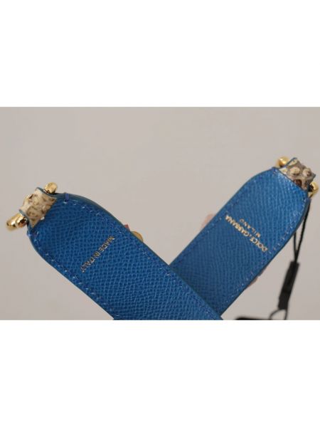 Cinturón de cuero de flores Dolce & Gabbana beige