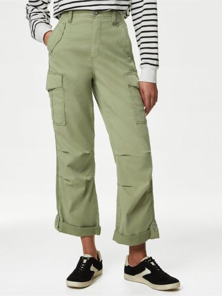 Kalhoty Marks & Spencer zelené