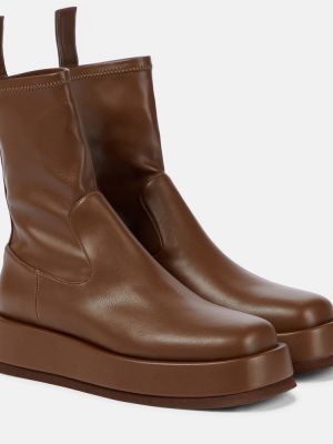 Ankle boots Gia Borghini brązowe