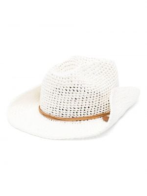 Pletená čiapka Catarzi biela