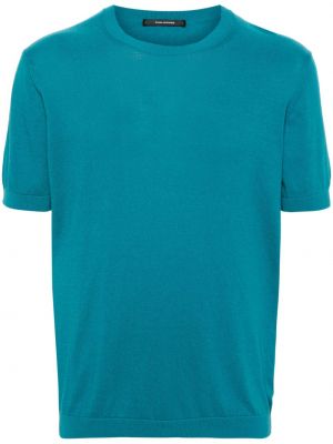 Bavlnené tričko Tagliatore modrá