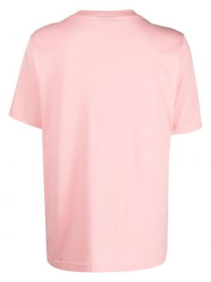 Koszulka bawełniana z nadrukiem Botter różowa