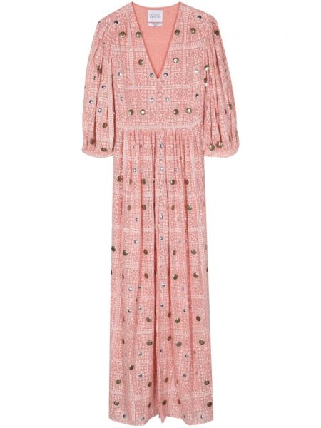 Midi šaty Hayley Menzies růžové