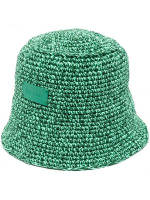 Pletená čiapka By Far zelená