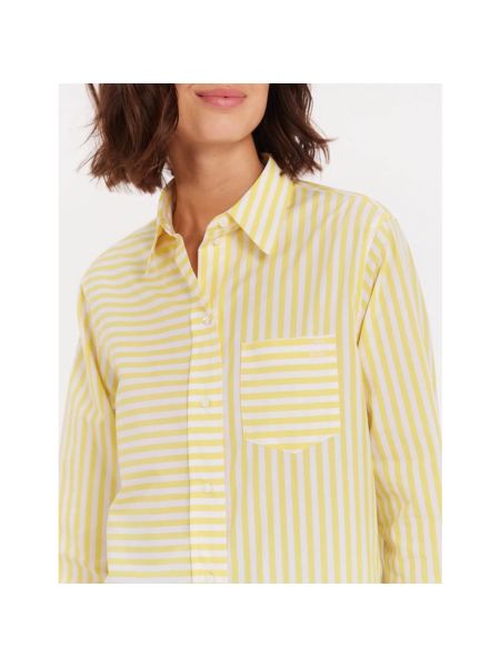 Koszula w paski Ines De La Fressange Paris żółta