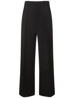 Μάλλινο παντελόνι με ίσιο πόδι Wardrobe.nyc μαύρο