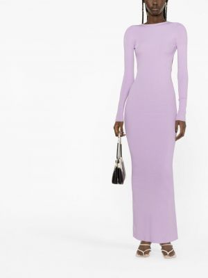 Dlouhé šaty Laneus fialové