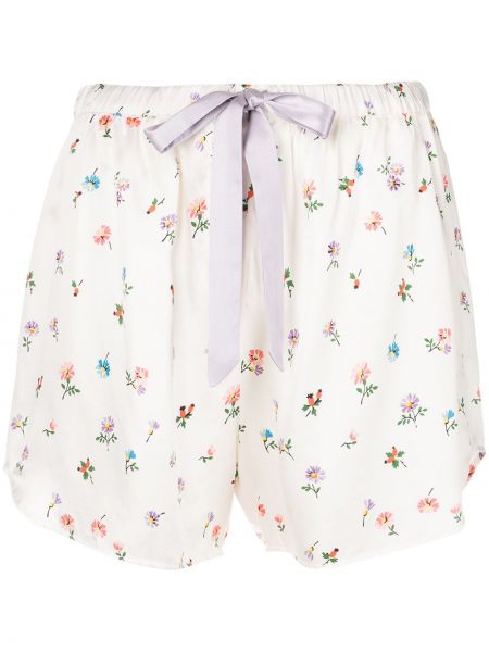 Pantalones cortos de flores con estampado Morgan Lane blanco