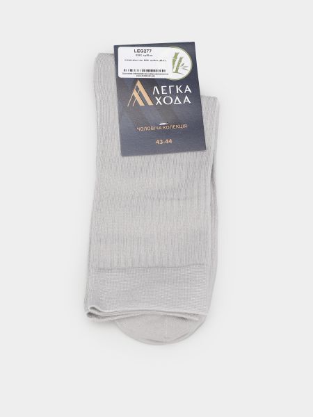 Бамбукові шкарпетки з віскози легка хода срібні