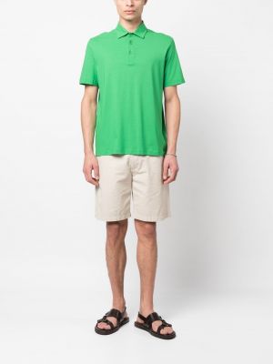 Polo krekls ar pogām Herno zaļš