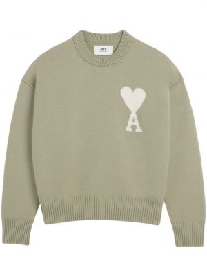 Vilnas džemperis Ami Paris zaļš