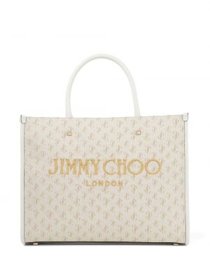 Žakárová nákupná taška Jimmy Choo