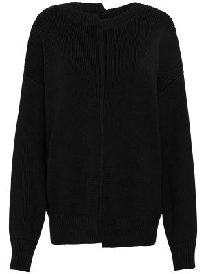 Bavlnený sveter St.agni čierna