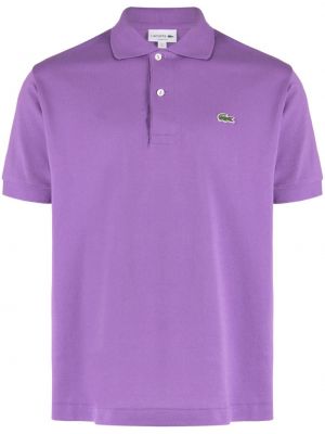 Polo majica Lacoste vijolična
