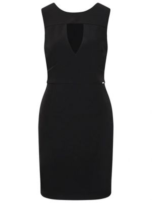 Slim fit koktejlové šaty Guess černé