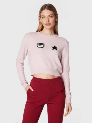 Пуловер Chiara Ferragni розово