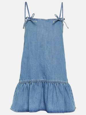 Mini vestido Ganni azul