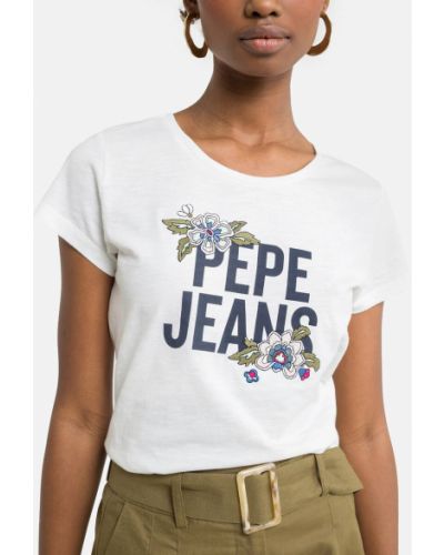 Джинсовый топ Pepe Jeans, белый