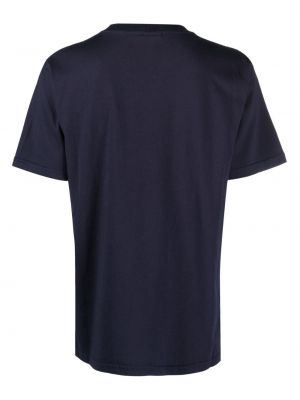 T-shirt brodé en coton Autry bleu