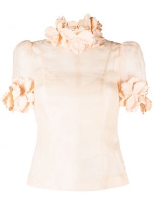 Bluza s cvetličnim vzorcem Zimmermann bež