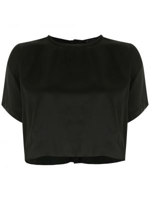 Копринена блуза Andrea Bogosian черно