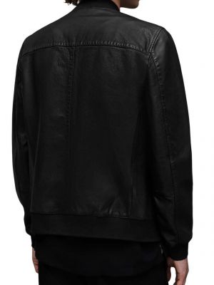 Usnjena jakna Allsaints črna