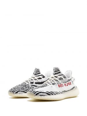 Zapatillas zebra Adidas Yeezy blanco