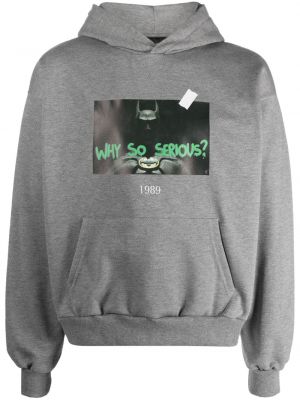 Hoodie con stampa Throwback. grigio