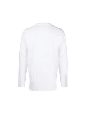 Camiseta de manga larga de algodón manga larga de modal Tom Ford blanco