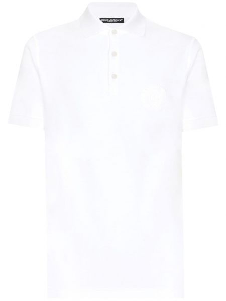 Poloshirt Dolce & Gabbana hvid