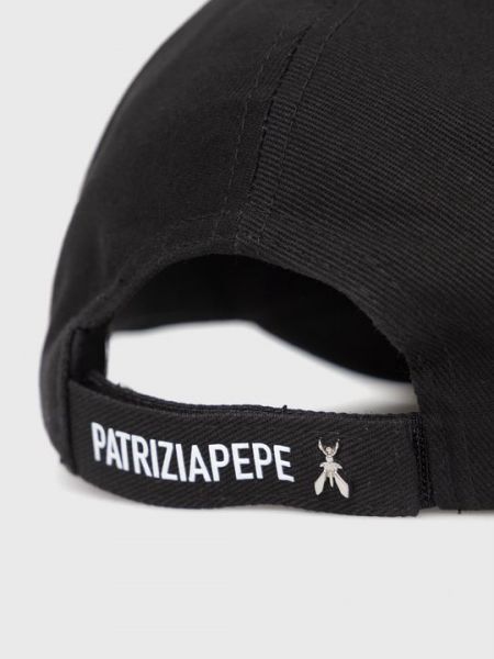 Хлопковая кепка Patrizia Pepe черная
