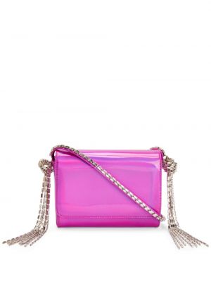 Clutch torbica s kristalima Alexandre Vauthier ružičasta