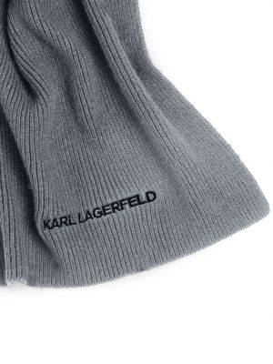 Echarpe en tricot Karl Lagerfeld gris