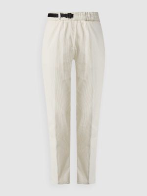 Spodnie sztruksowe White Sand białe