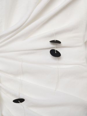 Krepové mini šaty Jacquemus biela