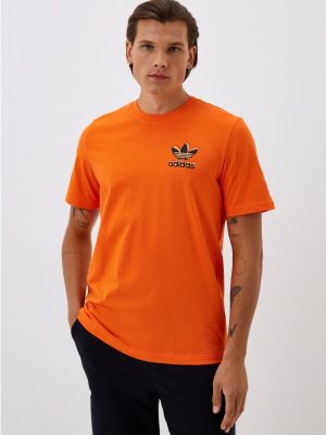 Поло Adidas Originals оранжевое