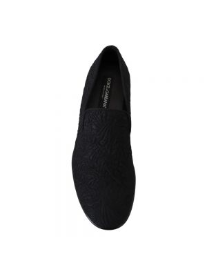 Jacquard geblümte loafer Dolce & Gabbana schwarz