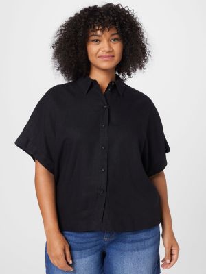 Блуза Selected Femme Curve черно