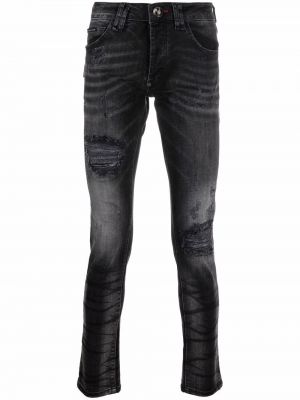 Nødlidende stretch jeans Philipp Plein grå