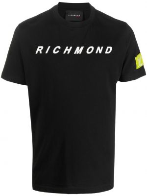 Памучна тениска с принт John Richmond