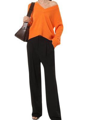 Кашемировый шерстяной пуловер Dorothee Schumacher оранжевый