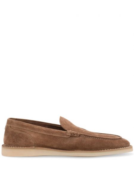 Ruskind loafers Dolce & Gabbana brun