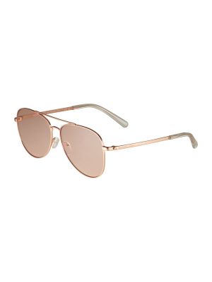 Прозрачни слънчеви очила от розово злато Michael Michael Kors розово